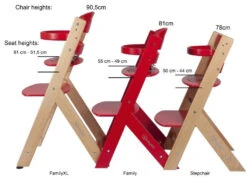 Babygo Family Naturel Meegroei Kinderstoel 5851 10 Babygo Family Naturel Meegroei Kinderstoel 5851 -Winkel Voor Babyproducten Difference Height Stepchair Family FamilyXL 4