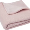 Jollein Basic Knit Pale Pink / Fleece 75 X 100 Cm Wiegdeken 517-511-65310 -Winkel Voor Babyproducten Jollein Basic Knit Pale Pink 1.5 clipped rev 1 1 shop