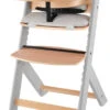Kinderkraft Enock Grijs/Naturel Houten Kinderstoel Met Zitverkleiner KHENOC0PGRY0000 -Winkel Voor Babyproducten Kinderkraft Enock Grey Kinderstoel met Zitverkleiner KHENOC0PGRY0000 1