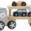 PolarB Houten Truck Met Oplegger Incl. 3 Auto's 44014 2 PolarB Houten Truck Met Oplegger Incl. 3 Auto's 44014 -Winkel Voor Babyproducten PolarB Houten Truck met Oplegger incl. 3 Autos 44014 1