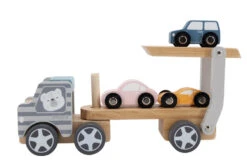 PolarB Houten Truck Met Oplegger Incl. 3 Auto's 44014 -Winkel Voor Babyproducten PolarB Houten Truck met Oplegger incl. 3 Autos 44014 7