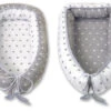 MamaLoes Amy Wit Met Grijze Sterren Omkeerbaar Babynest 67042 -Winkel Voor Babyproducten amy polska posciel kokon 45 70 m5 m7 alt1