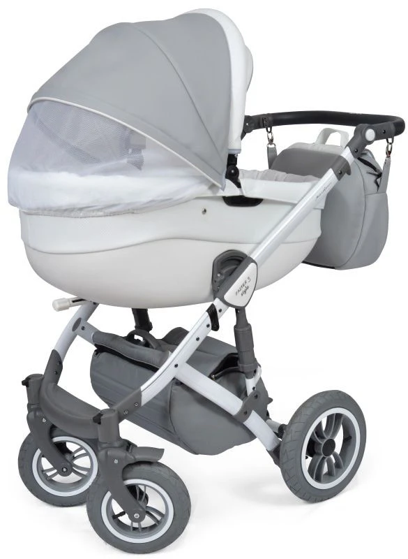 Baby Merc Faster 3 Eco Leather Grey Kinderwagen Incl. Autostoel F10 7 Baby Merc Faster 3 Eco Leather Grey Kinderwagen Incl. Autostoel F10 - Afbeelding 5