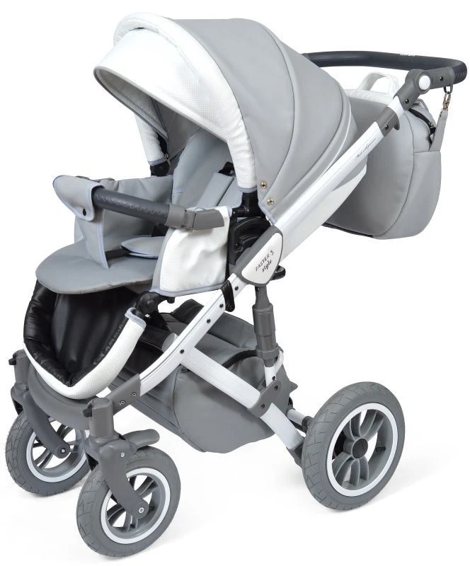 Baby Merc Faster 3 Eco Leather Grey Kinderwagen Incl. Autostoel F10 9 Baby Merc Faster 3 Eco Leather Grey Kinderwagen Incl. Autostoel F10 - Afbeelding 7
