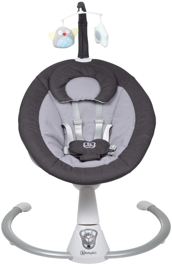 Babygo Homey Set Black/White Babyschommel En Kinderstoel 19014 5 Babygo Homey Set Black/White Babyschommel En Kinderstoel 19014 - Afbeelding 3