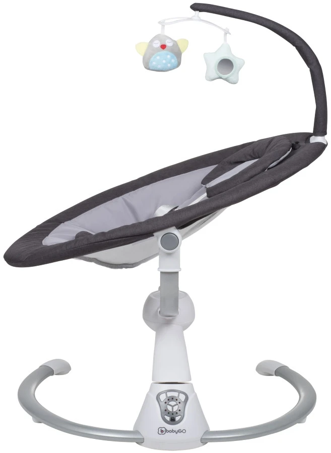 Babygo Homey Set Black/White Babyschommel En Kinderstoel 19014 8 Babygo Homey Set Black/White Babyschommel En Kinderstoel 19014 - Afbeelding 6