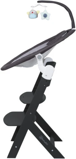 Babygo Homey Set Black Babyschommel En Kinderstoel 19013 -Winkel Voor Babyproducten babygo homey set dark greyblack babyschommel en kinderstoel 19013 4