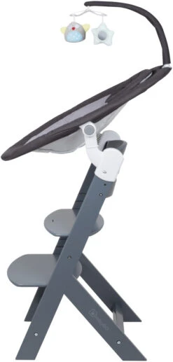 Babygo Homey Set Black/Grey Babyschommel En Kinderstoel 19012 -Winkel Voor Babyproducten babygo homey set dark greygrey babyschommel en kinderstoel 19012 4