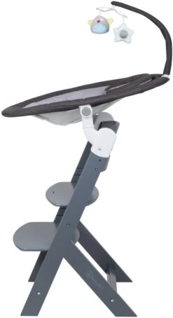 Babygo Homey Set Black/Grey Babyschommel En Kinderstoel 19012 -Winkel Voor Babyproducten babygo homey set dark greygrey babyschommel en kinderstoel 19012 5