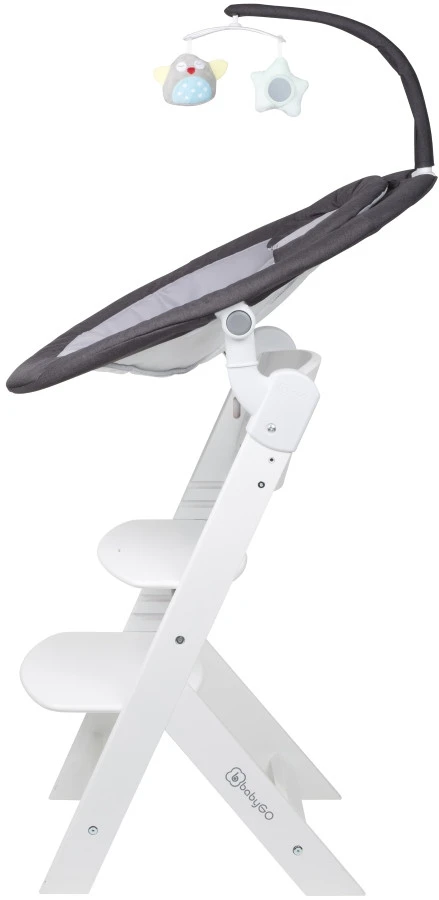 Babygo Homey Set Black/White Babyschommel En Kinderstoel 19014 14 Babygo Homey Set Black/White Babyschommel En Kinderstoel 19014 - Afbeelding 12