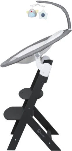 Babygo Homey Set Grey/Black Babyschommel En Kinderstoel 19023 -Winkel Voor Babyproducten babygo homey set greyblack babyschommel en kinderstoel 19023 4