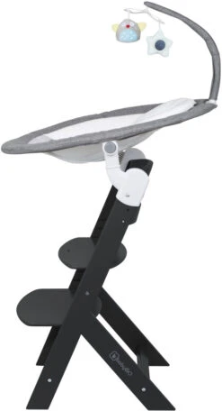 Babygo Homey Set Grey/Black Babyschommel En Kinderstoel 19023 -Winkel Voor Babyproducten babygo homey set greyblack babyschommel en kinderstoel 19023 5