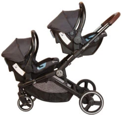 Babygo Twinner Grey Tandem Duowagen Incl. 2 Autostoelen -Winkel Voor Babyproducten babygo twinner grey tandem duowagen 7501 2 1