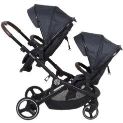 Babygo Twinner Grey Tandem Duowagen Incl. 2 Autostoelen -Winkel Voor Babyproducten babygo twinner tandem duowagen 10 2 1
