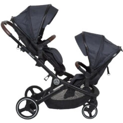 Babygo Twinner Grey Tandem Duowagen Incl. 2 Autostoelen -Winkel Voor Babyproducten babygo twinner tandem duowagen 11 2 1