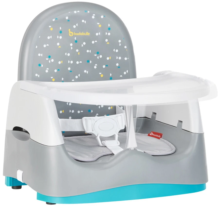 Badabulle Home & Go Grey Booster Stoelverhoger B009011 3 Badabulle Home & Go Grey Booster Stoelverhoger B009011