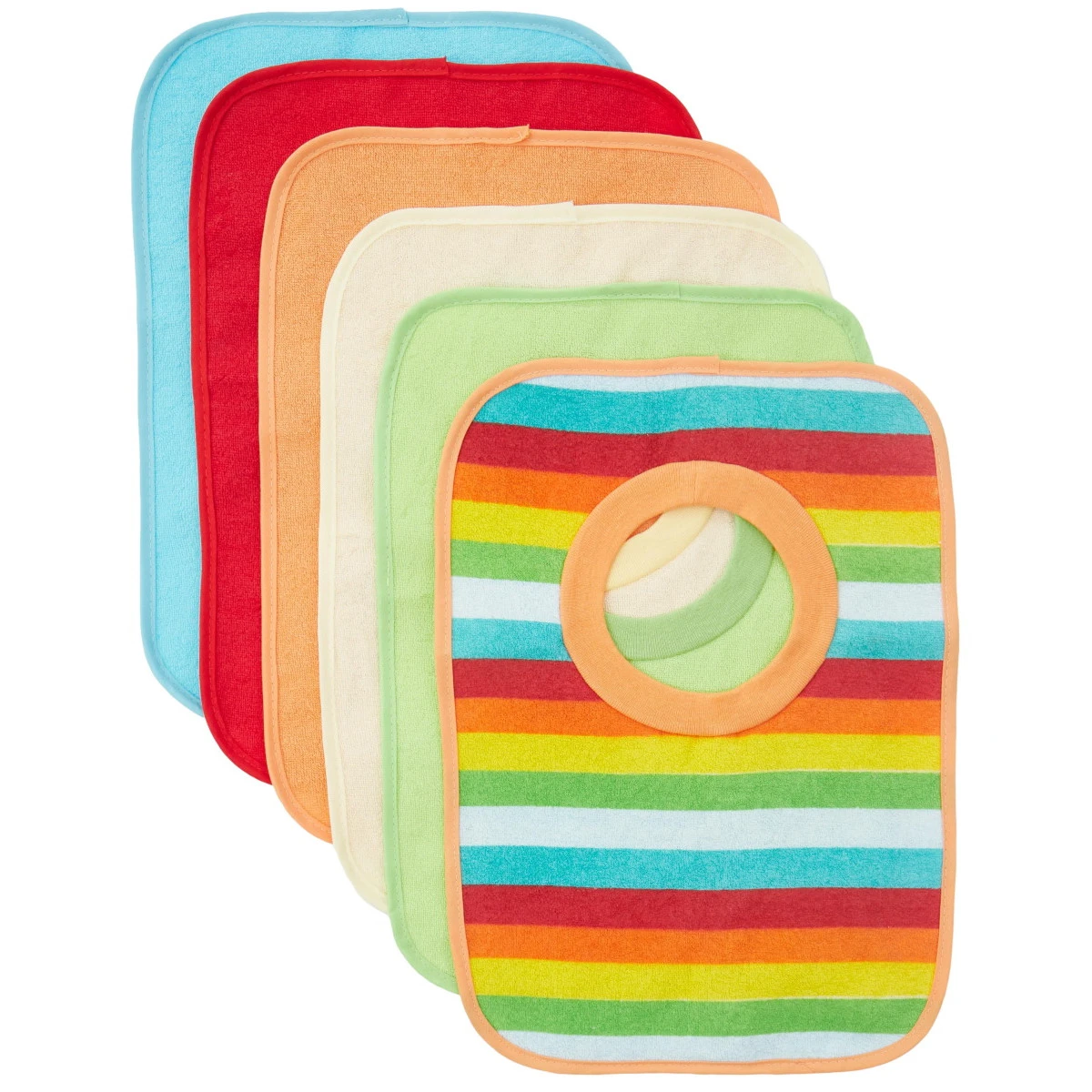 Bieco Regenboog 6 Stuks Slabber Set 38000123 3 Bieco Regenboog 6 Stuks Slabber Set 38000123