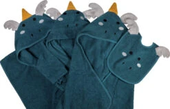 Blush & Blossom Dragon Diego Badstof Badcape TR-BB4209 -Winkel Voor Babyproducten blush blossom dragon diego badcape bathrobe bibs poncho 2 3