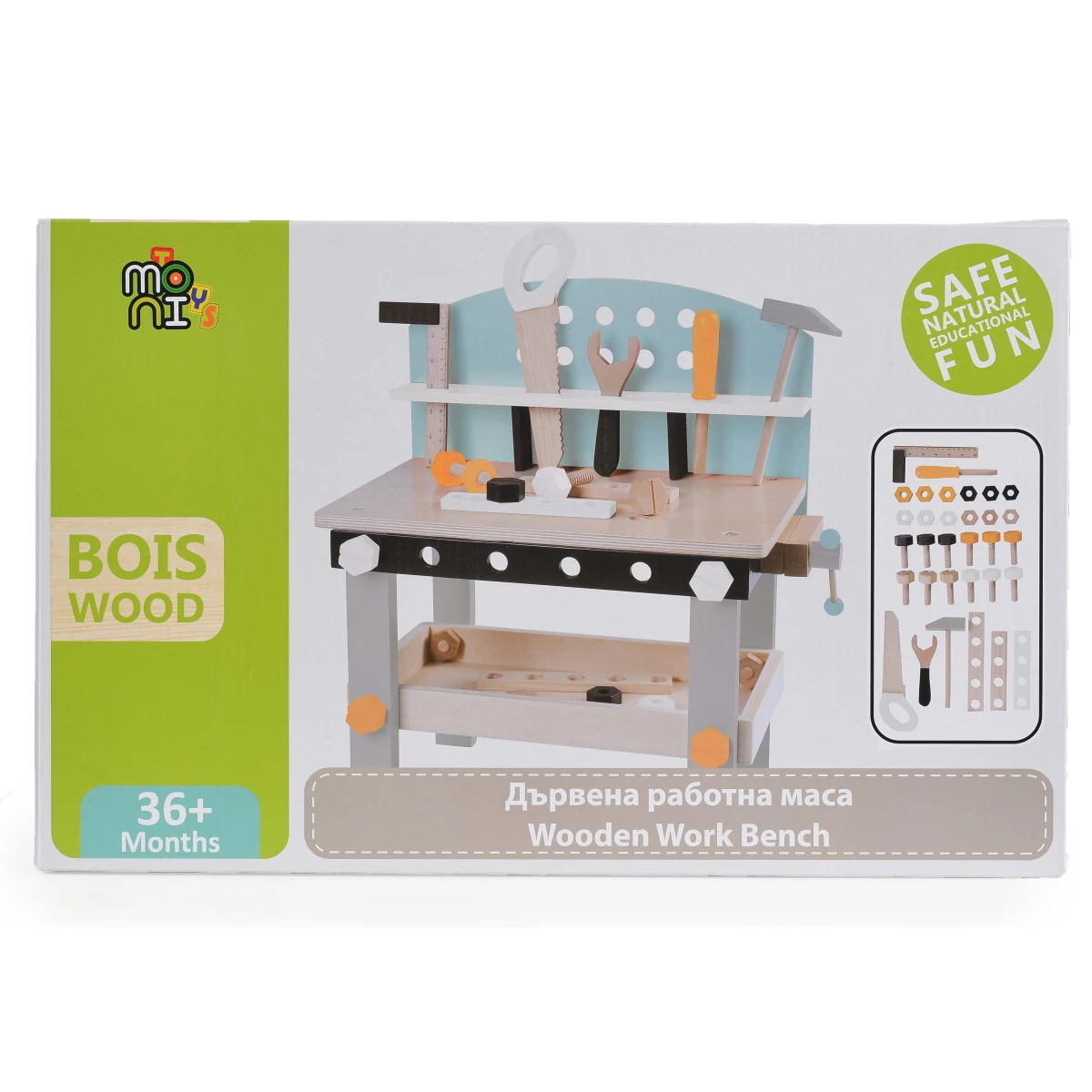 Cangaroo 46-delige Houten Werkbank 109206 5 Cangaroo 46-delige Houten Werkbank 109206 - Afbeelding 4