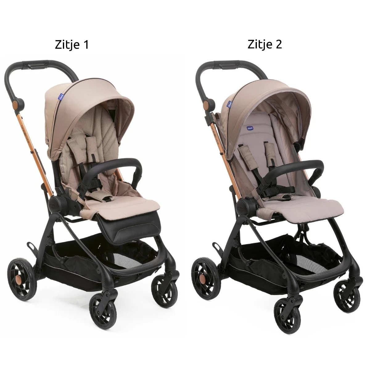 Chicco One4Ever Desert Taupe Meegroei Wandelwagen 507988125 6 Chicco One4Ever Desert Taupe Meegroei Wandelwagen 507988125 - Afbeelding 4