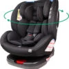 Ding Cruz Black 360° Isofix Autostoel 0-36kg DI-101919 -Winkel Voor Babyproducten di 101919 ding cruz black arrow 1