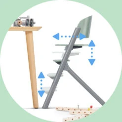 Kinderkraft Livy Oak 4-in-1 Meegroeistoel Incl. Calmee Wipstoeltje KHLICA00WOD0000 -Winkel Voor Babyproducten khlica00pnk0000 7 1920x1920 2