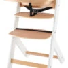 Kinderkraft Enock Wit/Naturel Houten Meegroei Kinderstoel KKKENOCWHT0000