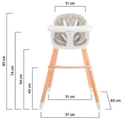 Kinderkraft Sienna Grey 2-in-1 Kinderstoel KKKSIENGRY0000 -Winkel Voor Babyproducten kinderkraft sienna grey kinderstoel kkksiengry0000 12