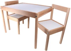 Kukka Wooden Set Tafel Met Stoeltjes KWS100 -Winkel Voor Babyproducten kukka houten tafel met stoeltjes wks100 2 1