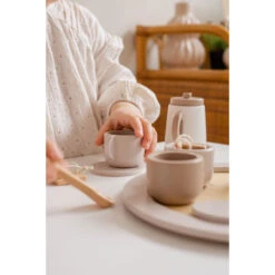 Label Label Nougat Houten Theeservies Set LLWT-37117 -Winkel Voor Babyproducten label label nougat houten theeset