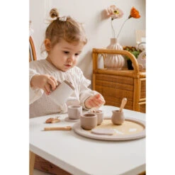 Label Label Nougat Houten Theeservies Set LLWT-37117 -Winkel Voor Babyproducten label label nougat houten theeset 1