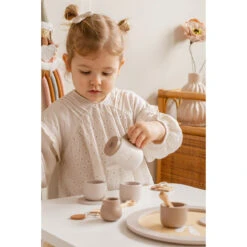 Label Label Nougat Houten Theeservies Set LLWT-37117 -Winkel Voor Babyproducten label label nougat houten theeset 3