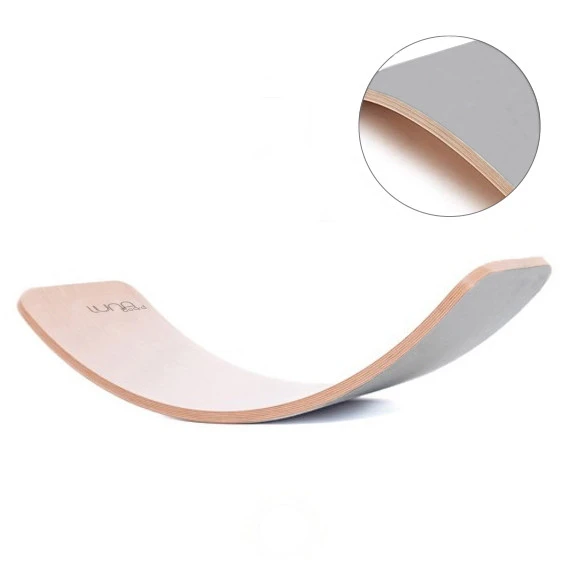 Luna Toys Houten Balansbord Met Grijs Vilt LU-37001 4 Luna Toys Houten Balansbord Met Grijs Vilt LU-37001 - Afbeelding 2