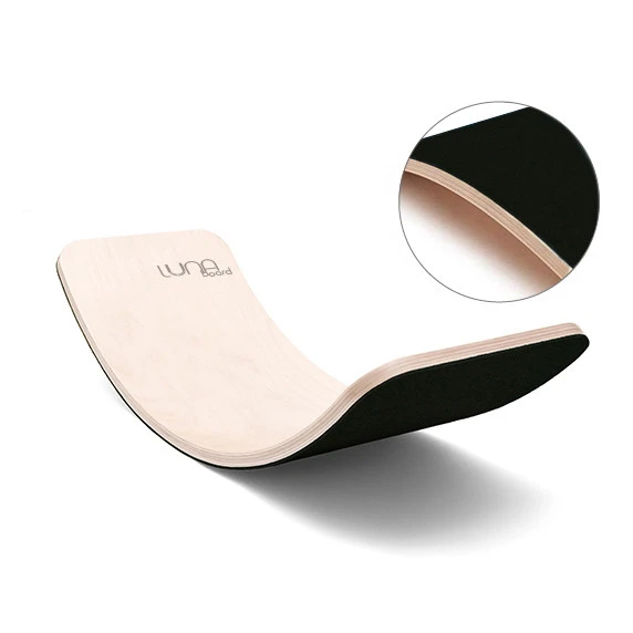 Luna Toys Houten Balansbord Met Zwart Vilt LU-36998 4 Luna Toys Houten Balansbord Met Zwart Vilt LU-36998 - Afbeelding 2