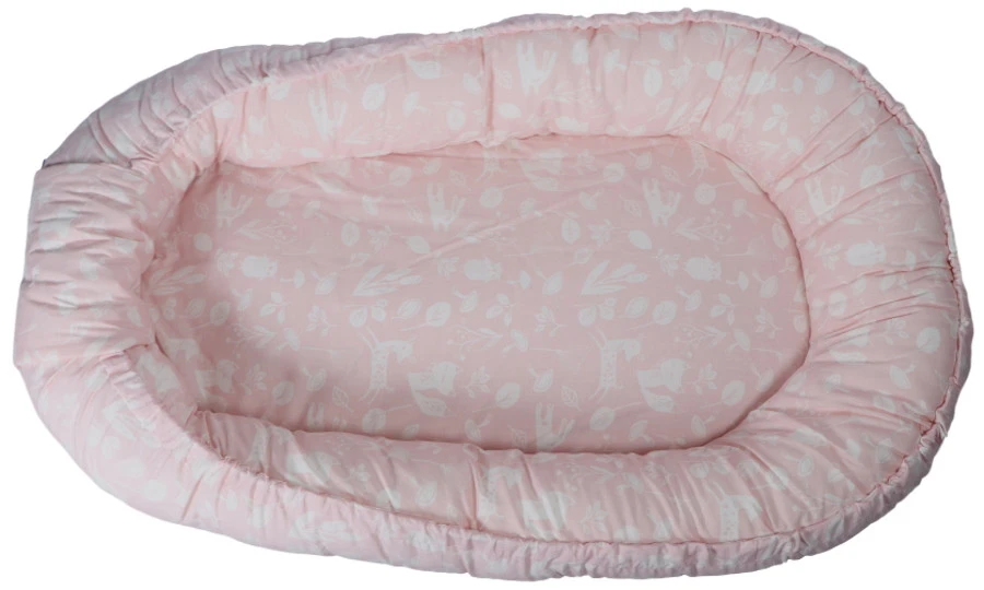 MamaLoes Botanical Animals Roze Babynest 4 MamaLoes Botanical Animals Roze Babynest - Afbeelding 2