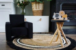 Ding Jamie Velvet Petrol Kinderfauteuil DI-34205 -Winkel Voor Babyproducten mamaloes ding jamie 12 1