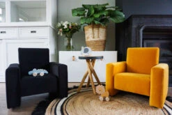 Ding Jamie Velvet Grijs Kinderfauteuil DI-34204 -Winkel Voor Babyproducten mamaloes ding jamie 14 4