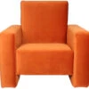 Ding Jamie Velvet Sienna Kinderfauteuil DI-34202 1 Ding Jamie Velvet Sienna Kinderfauteuil DI-34202 -Winkel Voor Babyproducten mamaloes kinderfauteuil velvet oranje 01k