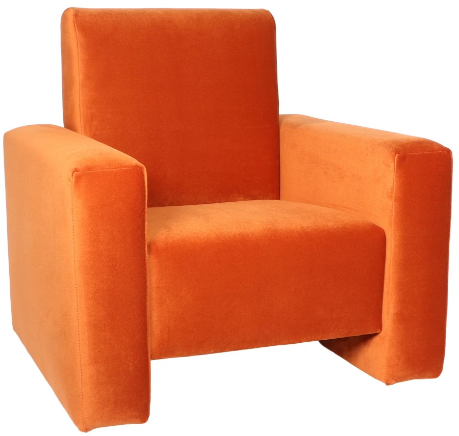 Ding Jamie Velvet Sienna Kinderfauteuil DI-34202 4 Ding Jamie Velvet Sienna Kinderfauteuil DI-34202 - Afbeelding 2