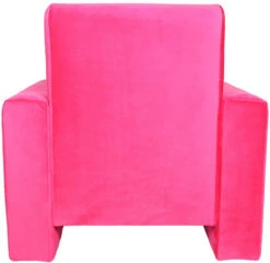 Ding Jamie Velvet Roze Kinderfauteuil DI-34206 -Winkel Voor Babyproducten mamaloes kinderfauteuil velvet roze 03k