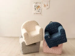 Albero Mio Velvet Grijs Kinderfauteuil -Winkel Voor Babyproducten mamaloes velvet grijs kinderfauteuil 4