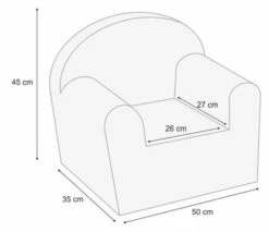 Albero Mio Velvet Grijs Kinderfauteuil -Winkel Voor Babyproducten mamaloes velvet grijs kinderfauteuil 5