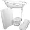 MamaLoes Wit Badset Incl. Witte Badstandaard -Winkel Voor Babyproducten mamaloes wit badset incl. witte badstandaard 1
