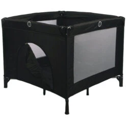 Ding Deluxe Black Inklapbare Box Incl. Bodemverhoger -Winkel Voor Babyproducten mamaloesdeluxeboxzwart 4 1