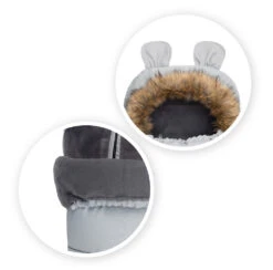 Momi Grey Universele Voetenzak AKCE00034 -Winkel Voor Babyproducten momi grey universele voetenzak akce00034 5