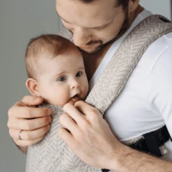 Zaffiro City Beige Leaves Ergonomische Draagzak 45394 -Winkel Voor Babyproducten zaffiro city beige leaves ergonomische draagzak 3