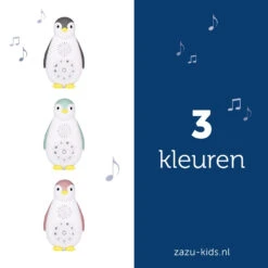 Zazu Zoe De Pinguin Grijs 3 In 1 Muziekdoosje ZA-ZOE-01 -Winkel Voor Babyproducten zoe nl all 2 colours lr 1